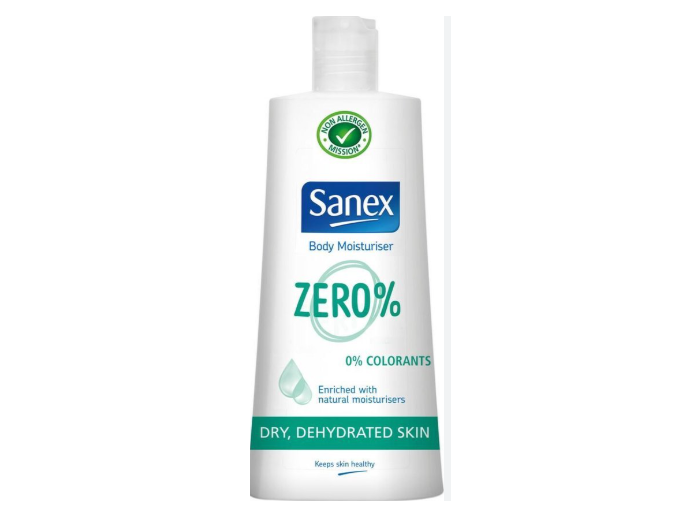 SANEX BODY LOTION 250ML ZERO%   DROGE GEDEHYDRATEERDE HUID