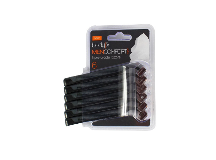 BODY-X WEGWERPSCHEERMESJES 3 MESJES MEN COMFORT / 6 STUKS