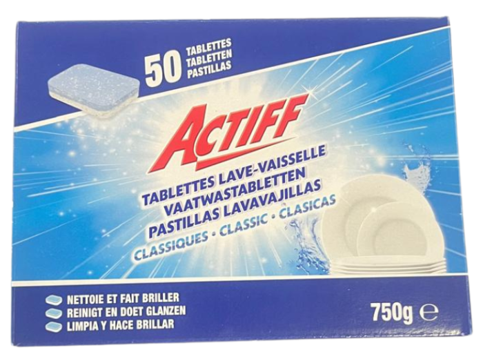 ACTIFF TABS VAISSELLE 50PCS CLASSIC 750GR