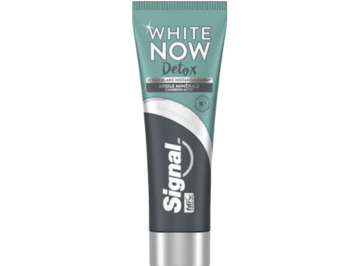 SIGNAL DENTIFRICE WHITE NOW DETOX CHARCOAL 75ML
