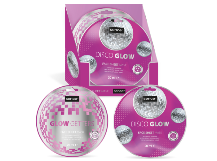 SENCE DISPLAY GEZICHTSMAKSER 12ST DISCO GLAM 2ASS 20ML