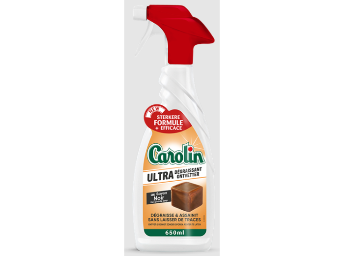 CAROLIN ONTVETTER SPRAY ZWARTE ZEEP 650ML