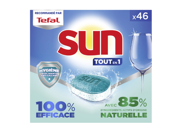 SUN VAATWASTABLETTEN TOUT EN 1 HYGIENE 46 TABS