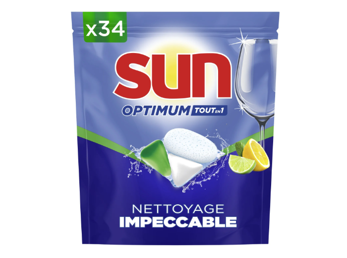 SUN VAATWASTABLETTEN OPTIMUM AGRUMES 34PCS