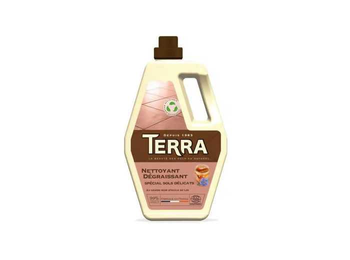 TERRA NETTOYANT DEGRAISSANT SPECIAL POUR SOLS DELICATS AU HUILE DE LIN 900ML