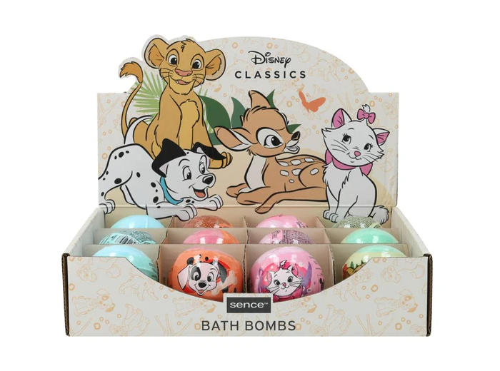 SENCE DISPLAY DISNEY CLASSICS BATH BOMBS 12ST 4 SOORTEN