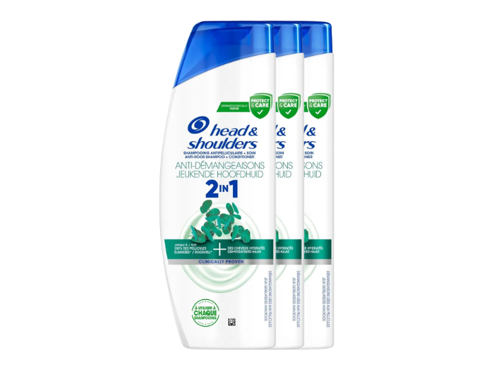 HEAD & SHOULDERS SHAMPOO 2IN1 JEUKENDE HOOFDHUID 3X300ML