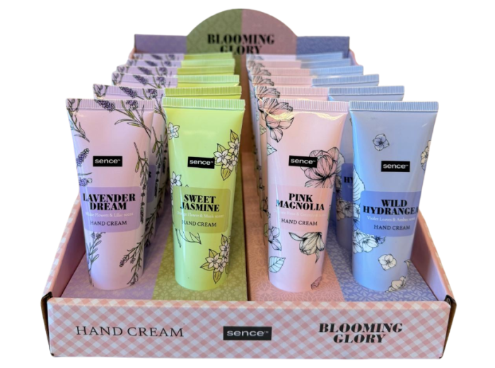 SENCE BLOOMING GLORY DISPLAY HANDCREME 50ML 24PCS 4ASS