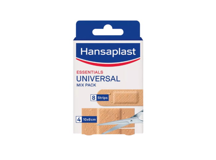 HANSAPLAST PLEISTERS UNIVERSAL MIX PACK 8ST+4ST