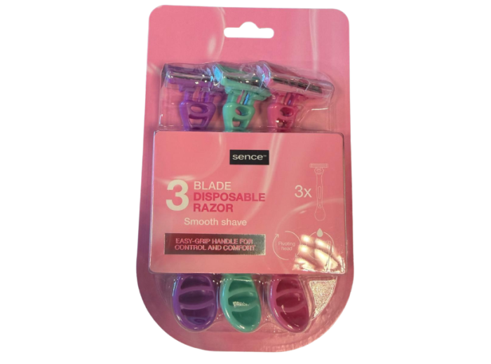 SENCE WEGWERPBARE SCHEERMESJES 3ST TRIPLE BLADES