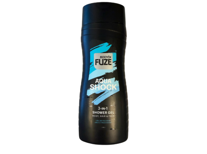 BODY-X FUZE 3IN1 DOUCHEGEL AQUA SHOCK 300ML