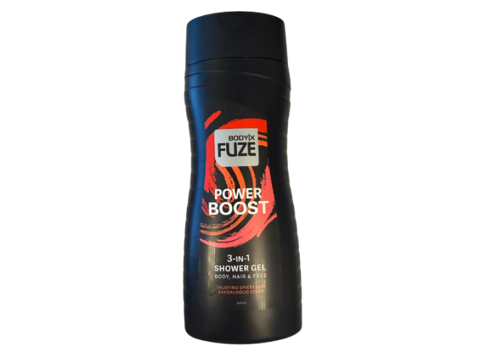 BODY-X FUZE 3IN1 DOUCHEGEL POWER BOOST 300ML
