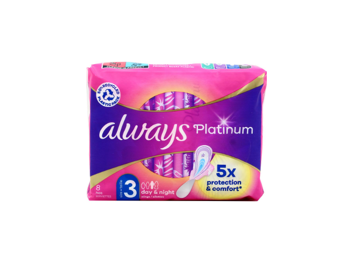 ALWAYS PLATINUM MAANDVERBAND 8PCS