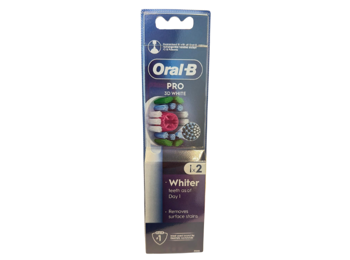 ORAL-B PRO WHITE OPZETBORSTELS 2PCS