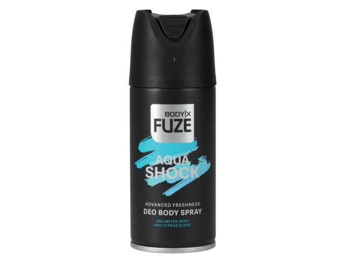 BODY-X FUZE DEO SPRAY 150ML AQUA SHOCK