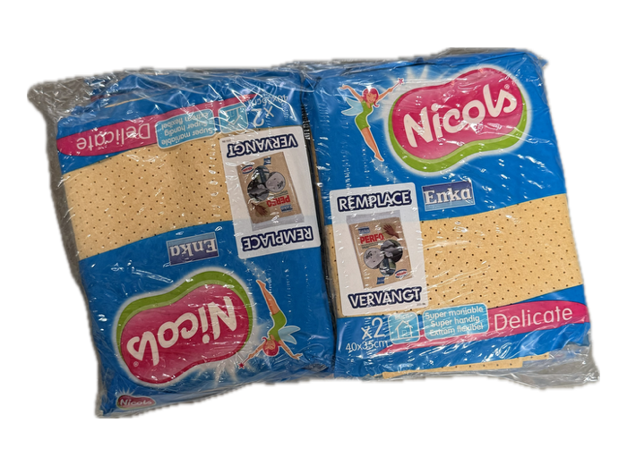 NICOLS PERFO ENKA ZEEMVEL 40X35 CM 2ST X 10