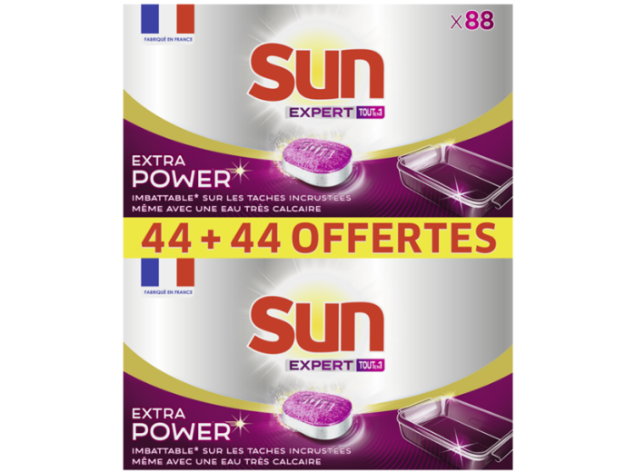 SUN VAATWASTABLETTEN 88 STUKS EXPERT EXTRA POWER     