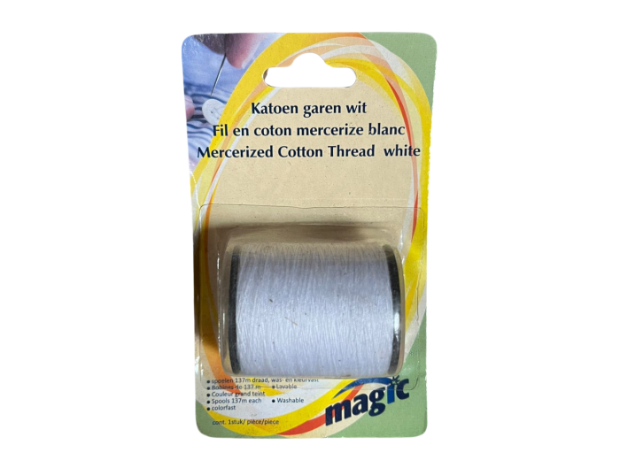 MAGIC FIL EN COTON MERCERIZE BLANC 137M