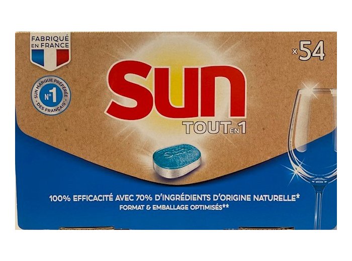 SUN VAATWASTABLETTEN TOUT EN 1            54 TABS