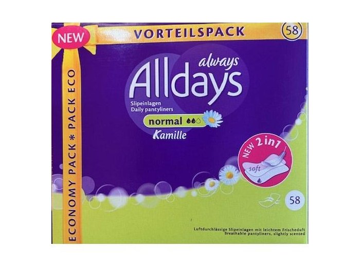 ALLDAYS INLEGKRUISJES 58 ST NORMAL KAMILLE