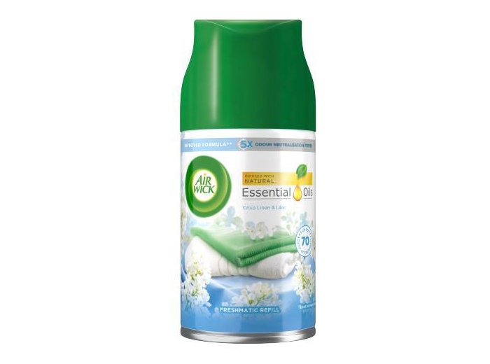AIRWICK DESODORISANT 250ML REFILL CRISP LINEN & LILAC
