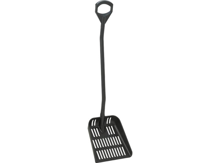 VIKAN UITLEKSCHEP 380 X 340 X 90 MM     STEEL 1300 MM ZWART