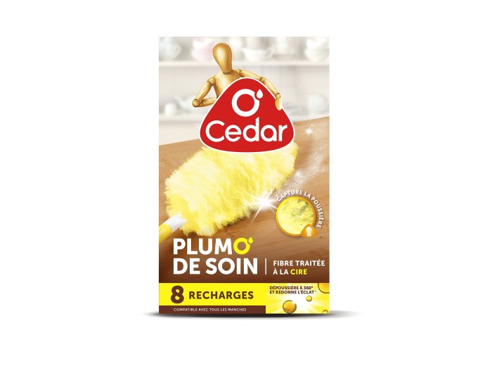 O'CEDAR STOFFER PLUMEAU DE SOIN 8 RECHARGES