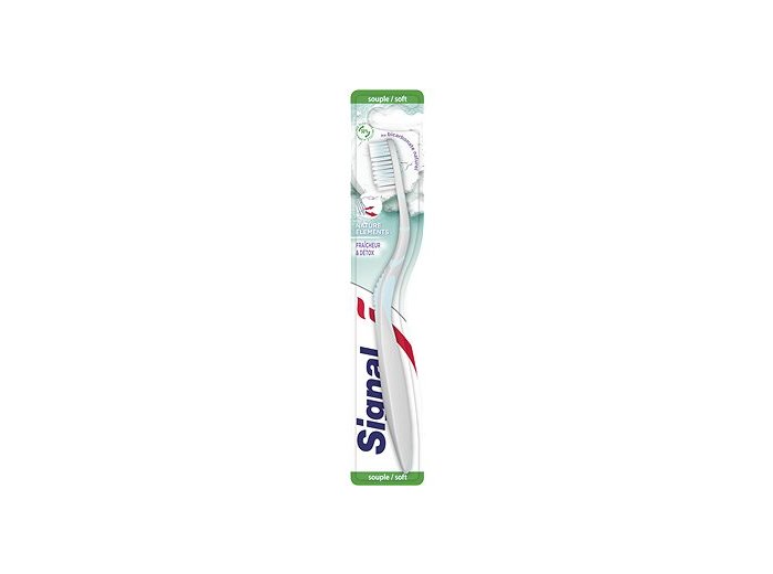 SIGNAL BROSSE A DENTS SOFT NATURE ELEMENTS BICARBONATE NATUREL