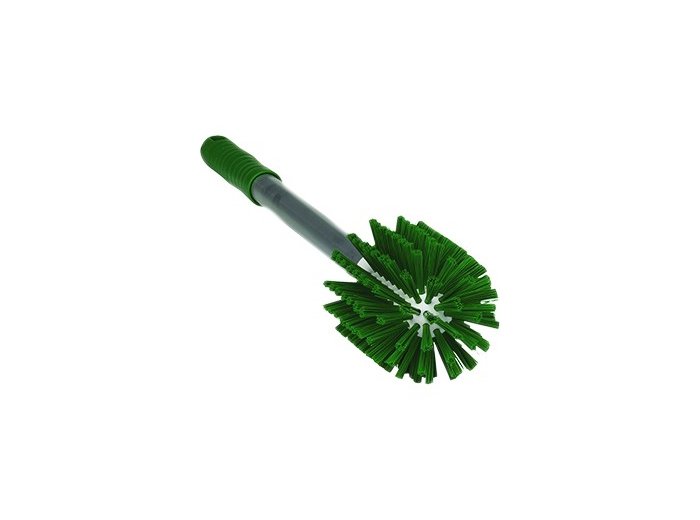 VIKAN WORMHUISBORSTEL GROEN MEDIUM 480MM D 90 MM - CILINDRISCHE STRUCTUUR