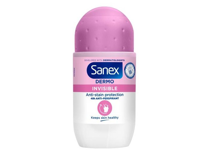 SANEX DEO ROLLER 50ML PH BALANCE DERMO      INVISIBLE              