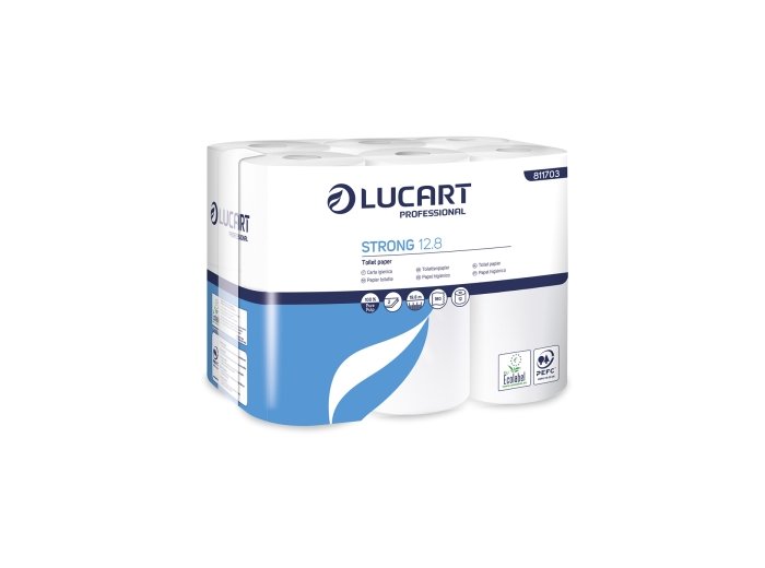 TOILETPAPIER STRONG LUCART 2-L         8 X 12 ROLLEN (811703)           