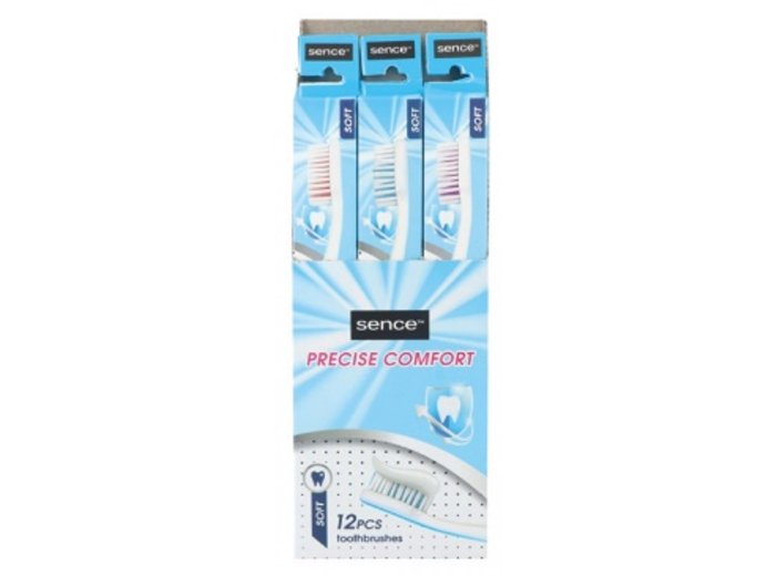 SENCE BROSSE A DENTS 12PCS PRECISE COMFORT SOFT