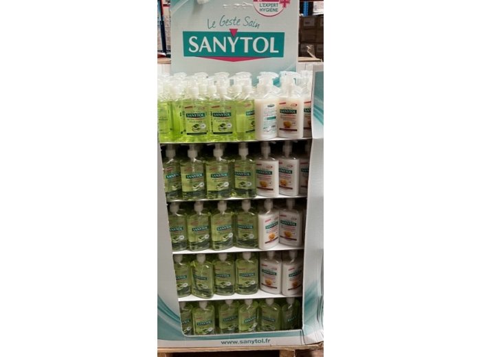 DISPLAY SANYTOL HANDZEEP ANTIBACTERIEN 340 ST    