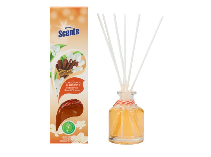 AT HOME SCENTS GEURSTOKJES SANDALWOOD & JASMIN 50ML