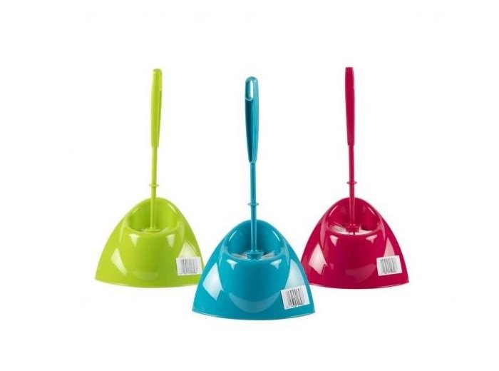 WC SET DRIEHOEK CRYSTAL WIT/ZWART