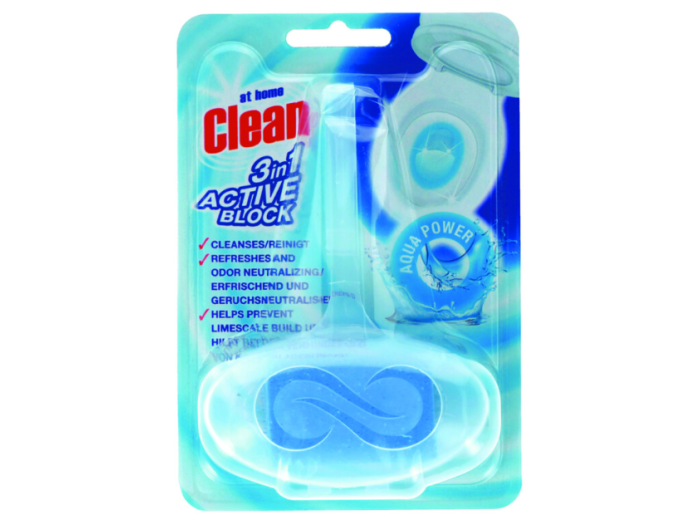 AT HOME TOILET BLOK 40G CLEAN 3 X ACTIVE AQUA POWER