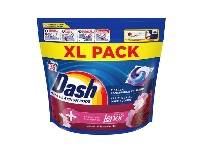 DASH 4IN1 PLATINUM PODS JASMIN & ROSE DE MAI 35 X 19,6GR