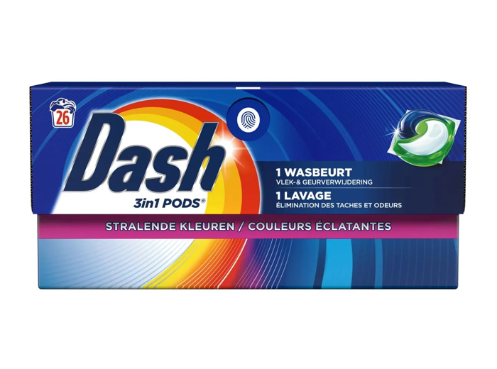 DASH 3IN1 PODS COULEURS ECLATANTES 26X18,2GR