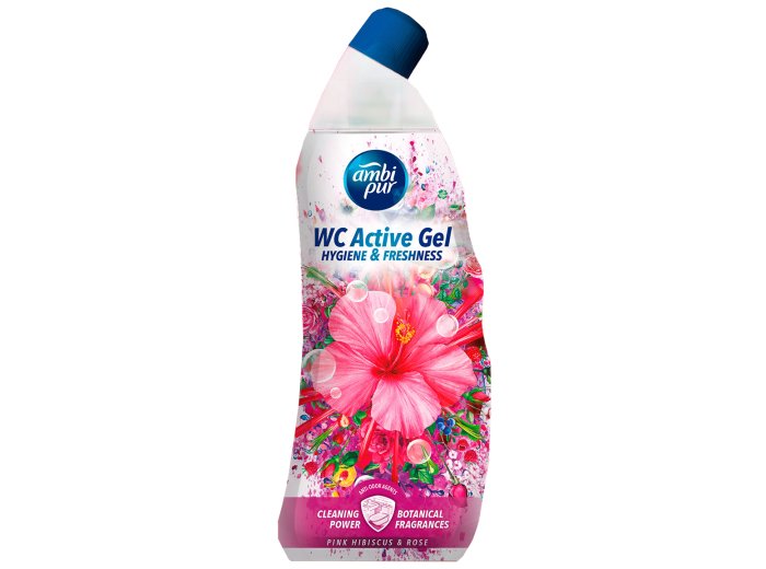 AMBI PUR WC GEL 750ML PINK HIBISCUS & ROSE