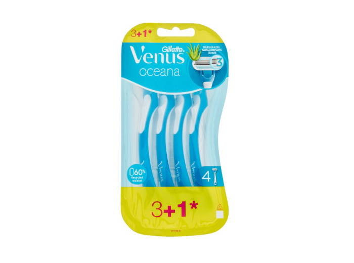 GILETTE VENUS OCEANA SCHEERMESJES 3+1ST 3MES