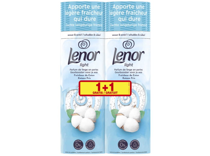 LENOR GEURPARELS KATOENFRIS 2X235GR 1+1GRATIS