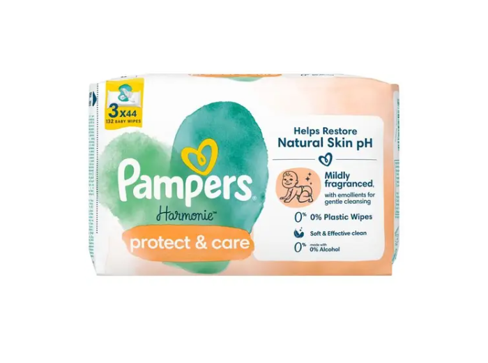 PAMPERS HARMONIE BABYDOEKJES 3X44PCS PROTECT & CARE
