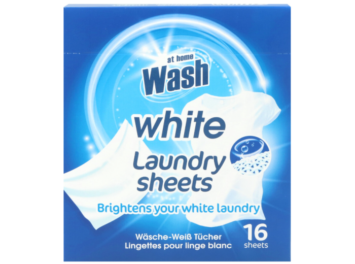 AT HOME CLEAN WASH DOEKJES VOOR WITTE WAS 16ST 