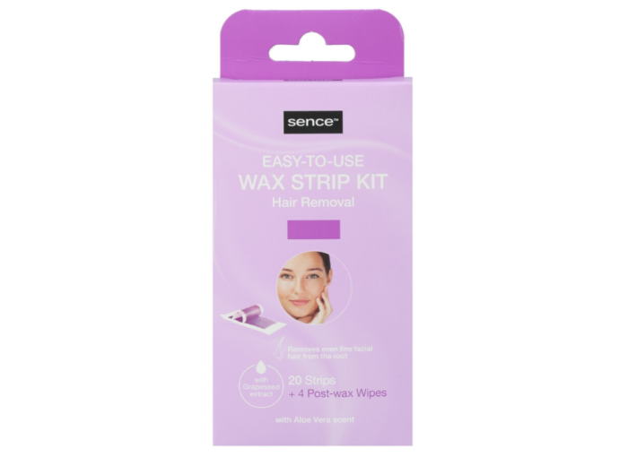 SENCE WAX STRIP KIT FACE 20 STRIPS + 4 POST WAX WIPES