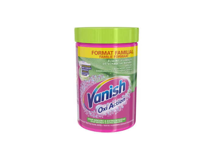 VANISH OXI ACTION VLEKVERWIJDERAAR 750GR ROZE POEDER HYGIENE