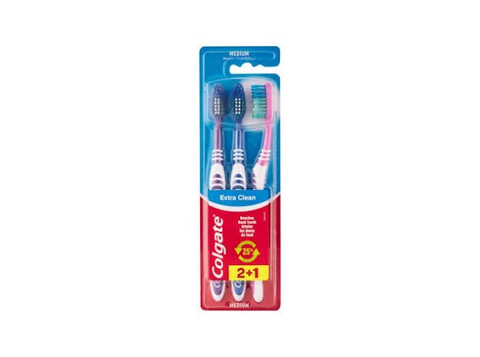 COLGATE TANDENBORSTEL EXTRA CLEAN MEDIUM  2+1 ST