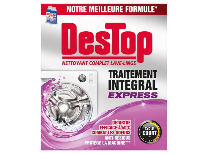DESTOP WASHING MACHINE CLEANER 2X250ML INTEGRAL EXPRESS TREATMENT