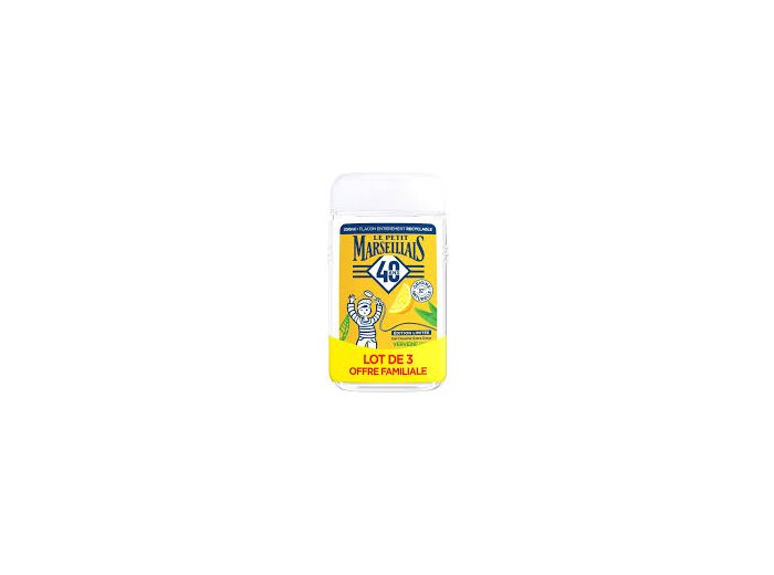 LE PETIT MARSEILLAIS DOUCHE 3X250ML VERVEINE & CITRON BIO