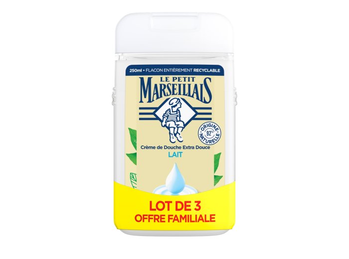 LE PETIT MARSEILLAIS DOUCHE 3X250ML LAIT
