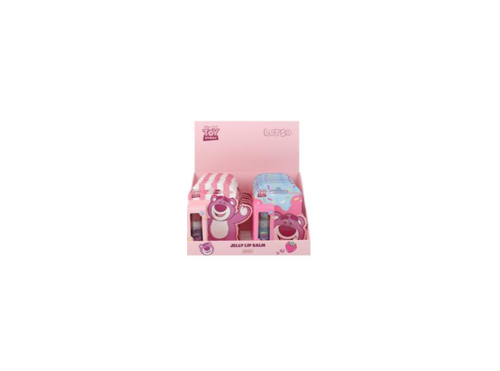 DISNEY TOY STORY DISPLAY 12PCS LIPPENBALSEM 4ML JELLY JAM JELLY LOTSO
